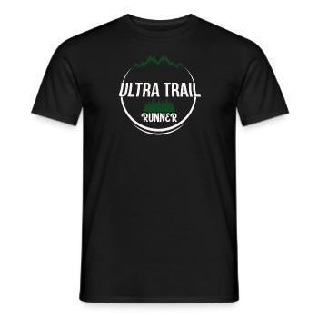 Ultra Trail Runner Design - Men's T-Shirt - black - Front - AI Model Male 178 light (178cm)