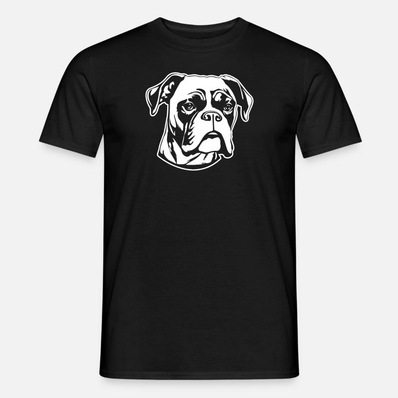 Boxer Hund Hunderasse - Männer T-Shirt - Schwarz