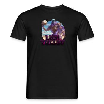 Lich-Salve V.2 - Männer T-Shirt - Schwarz - Vorne - AI Model Male 178 light (178cm)