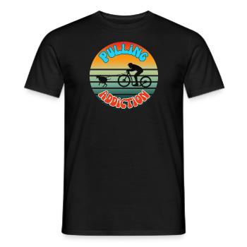 Scooter-Pulling-Sucht - Männer T-Shirt - Schwarz - Vorne - AI Model Male 178 light (178cm)