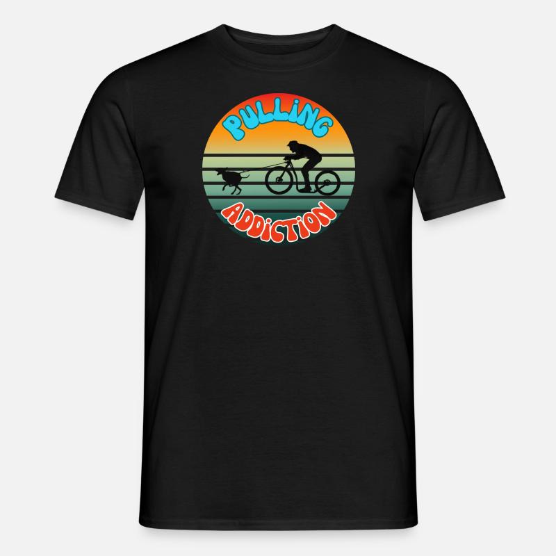 Scooter-Pulling-Sucht - Männer T-Shirt - Schwarz