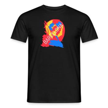 Das künstlerische Barcelona Souvenir - Männer T-Shirt - Schwarz - Vorne - AI Model Male 178 light (178cm)
