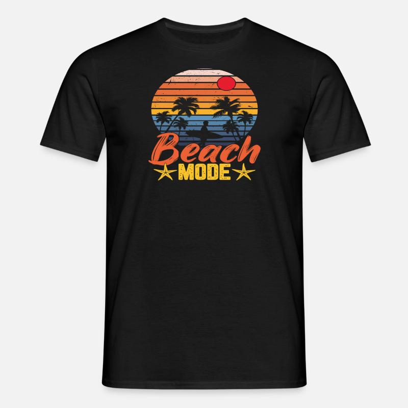 Beach Mode - Männer T-Shirt - Schwarz