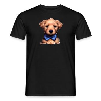 Labrador Retriever Labradorbesitzer Hundewelpe - Männer T-Shirt - Schwarz - Vorne - AI Model Male 178 light (178cm)