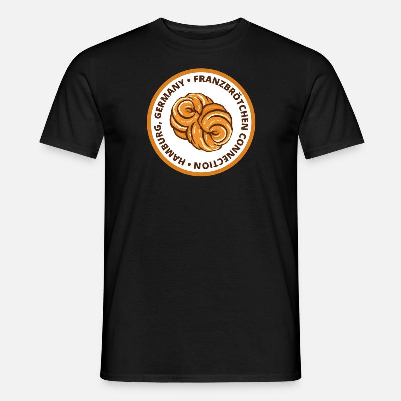 Franzbrötchen Connection - Männer T-Shirt - Schwarz