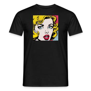 Icons of the 80s - Men's T-Shirt - black - Front - AI Model Male 178 light (178cm)