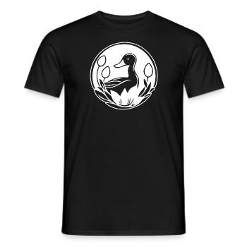 Duck Birds Ducks - Men's T-Shirt - black - Front - AI Model Male 178 light (178cm)