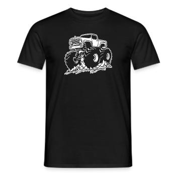 Monster Truck Monster Truck Lover Fan - T-shirt homme - noir - Devant - AI Model Male 178 light (178cm)