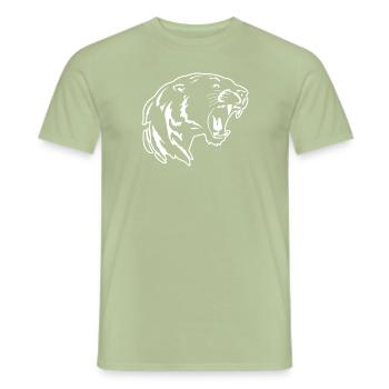 Panther Predator Jungle Wildcat - T-shirt homme - vert sauge - Devant - AI Model Male 178 light (178cm)