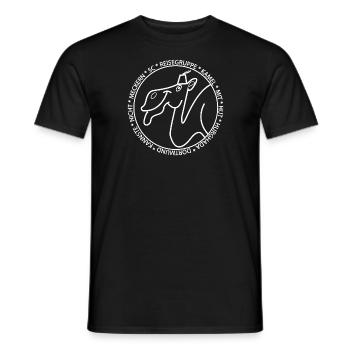weiss - Männer T-Shirt - Schwarz - Vorne - AI Model Male 178 light (178cm)