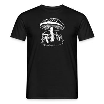 Pilz Pilzsammler Pilze Fungi - Männer T-Shirt - Schwarz - Vorne - AI Model Male 178 light (178cm)