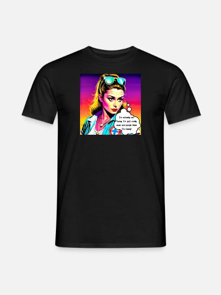 I am just mean - Men's T-Shirt - black