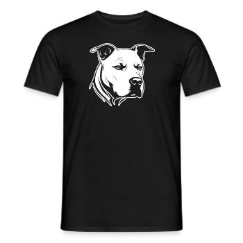 Pitbull - T-shirt homme - noir - Devant - AI Model Male 178 light (178cm)