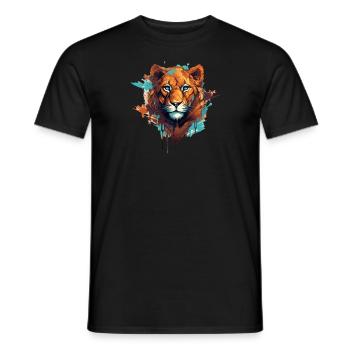 Die Löwin in dir - Männer T-Shirt - Schwarz - Vorne - AI Model Male 178 light (178cm)