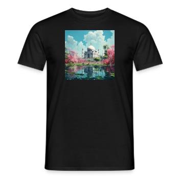 Le Taj Mahal - T-shirt homme - noir - Devant - AI Model Male 178 light (178cm)