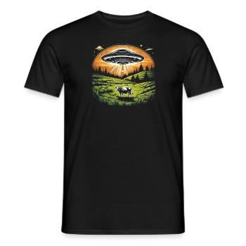 OVNI - T-shirt homme - noir - Devant - AI Model Male 178 light (178cm)