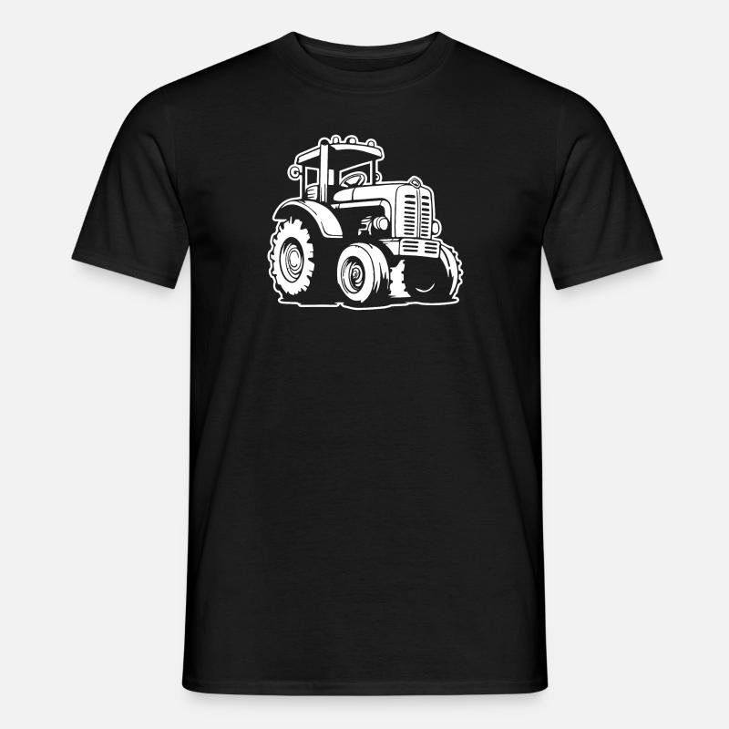 Traktor - Männer T-Shirt - Schwarz