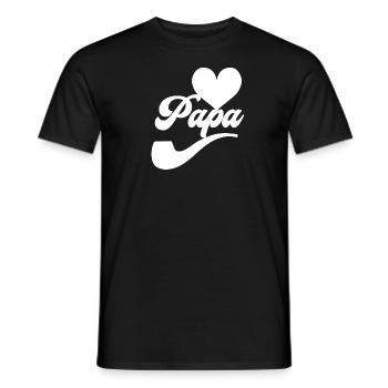 Ich liebe Papa - Männer T-Shirt - Schwarz - Vorne - AI Model Male 178 light (178cm)
