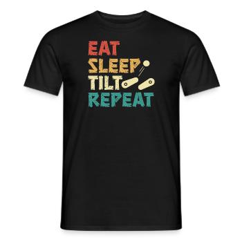 eat sleep histology repeat Design for a histology - Men's T-Shirt - black - Front - AI Model Male 178 light (178cm)
