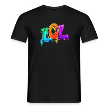 LOL - T-shirt homme - noir - Devant - AI Model Male 178 light (178cm)