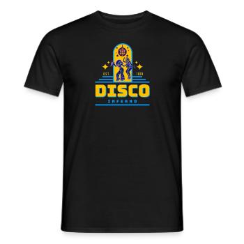 T-shirt 70’s - T-shirt homme - noir - Devant - AI Model Male 178 light (178cm)