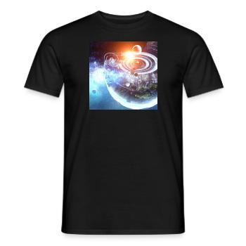 Mondes du futur - T-shirt homme - noir - Devant - AI Model Male 178 light (178cm)
