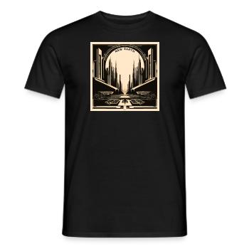 New Earth - Men's T-Shirt - black - Front - AI Model Male 178 light (178cm)