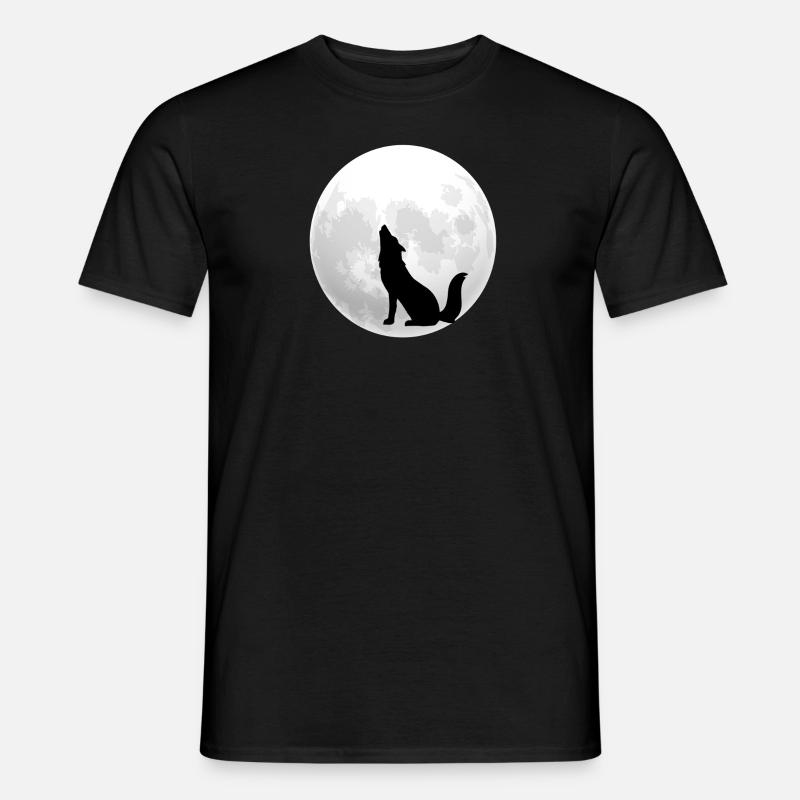 Wolfs Mond - Männer T-Shirt - Schwarz