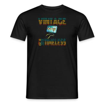 Vintage ist weniger Zeit - Männer T-Shirt - Schwarz - Vorne - AI Model Male 178 light (178cm)