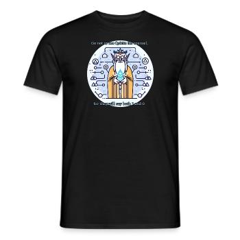 Qubits are elves - Männer T-Shirt - Schwarz - Vorne - AI Model Male 178 light (178cm)