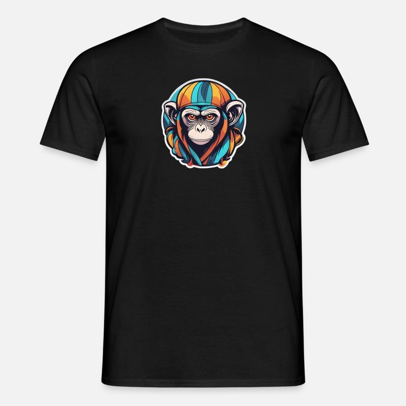 Affe - Männer T-Shirt - Schwarz