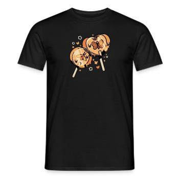 Bernstein Lollies - Männer T-Shirt - Schwarz - Vorne - AI Model Male 178 light (178cm)