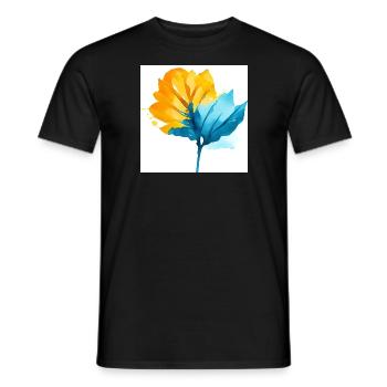 aquarelle monstera - T-shirt homme - noir - Devant - AI Model Male 178 light (178cm)