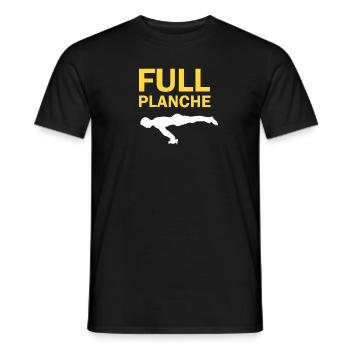Vollständiges Planche Calisthenics Skill Street Workout - Männer T-Shirt - Schwarz - Vorne - AI Model Male 178 light (178cm)