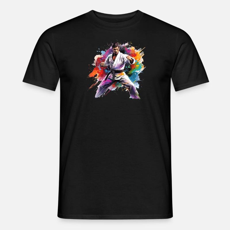 Karate! - Männer T-Shirt - Schwarz