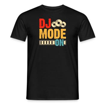 Dj Mode On - Men's T-Shirt - black - Front - AI Model Male 178 light (178cm)