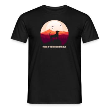 Treeing Tennessee Brindle - Männer T-Shirt - Schwarz - Vorne - AI Model Male 178 light (178cm)