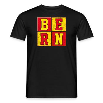 Bern - Männer T-Shirt - Schwarz - Vorne - AI Model Male 178 light (178cm)