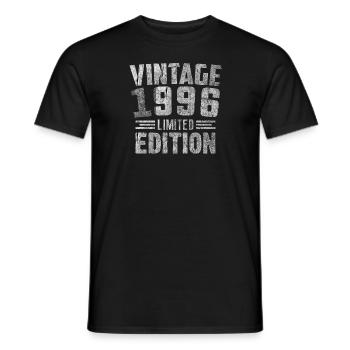 Jahrgang 1996 Limitierte Auflage - Männer T-Shirt - Schwarz - Vorne - AI Model Male 178 light (178cm)