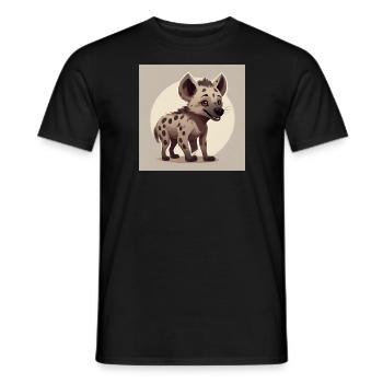 Little Hyena - Men's T-Shirt - black - Front - AI Model Male 178 light (178cm)