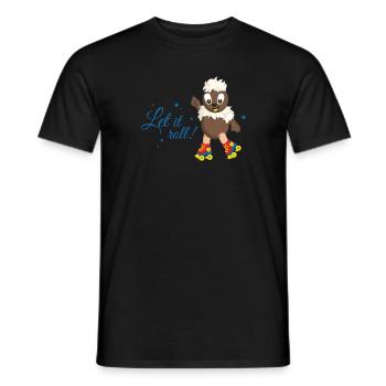Pittiplatsch Let it roll - Männer T-Shirt - Schwarz - Vorne - AI Model Male 178 light (178cm)