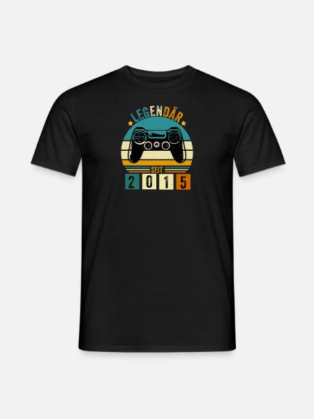 legendär seit 2015 konsole gamer 2015 - Männer T-Shirt - Schwarz