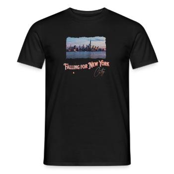 New York City Skyline Tourist NYC State Lover - Men's T-Shirt - black - Front - AI Model Male 178 light (178cm)