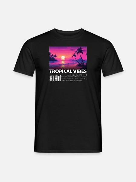 Tropical Vibes satisfait - T-shirt homme - noir