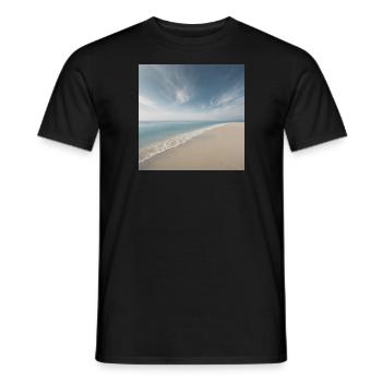 Beach Motiv - Männer T-Shirt - Schwarz - Vorne - AI Model Male 178 light (178cm)