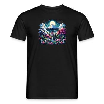 Heiligtum Des Fuji - Männer T-Shirt - Schwarz - Vorne - AI Model Male 178 light (178cm)