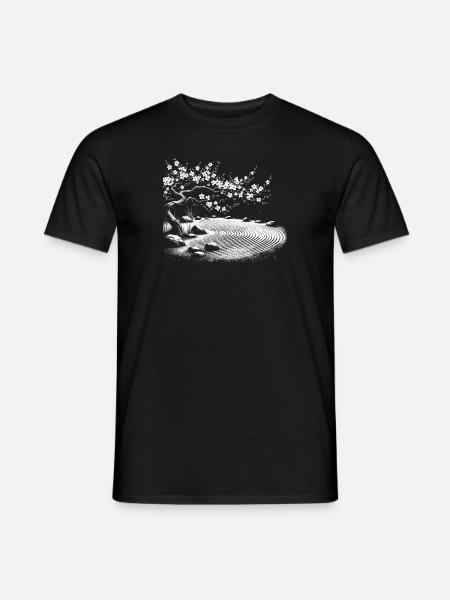 Zen Garden Enlightenment - Men's T-Shirt - black