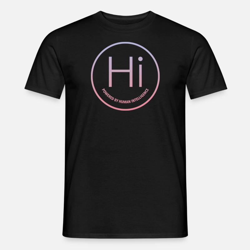 Powered by Human Intelligence - Men’s T-shirt - black