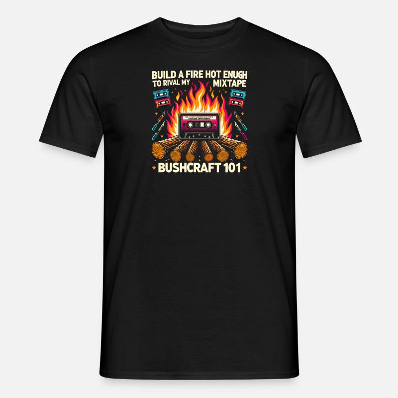 Mixtape Feu de camp - T-shirt homme - noir