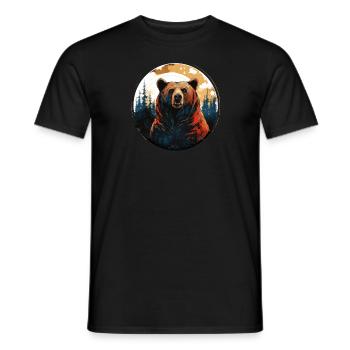 Grizzli - T-shirt homme - noir - Devant - AI Model Male 178 light (178cm)